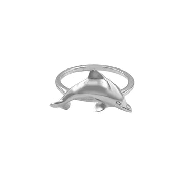 Jumping Dolphin Sterling Silver Ring by DiveSilver TRI2505